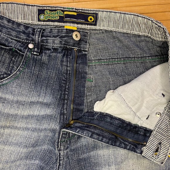 Southpole Y2K Wide Leg JNCO Style Baggy Size 32 Mens Jeans - Picture 9 of 9